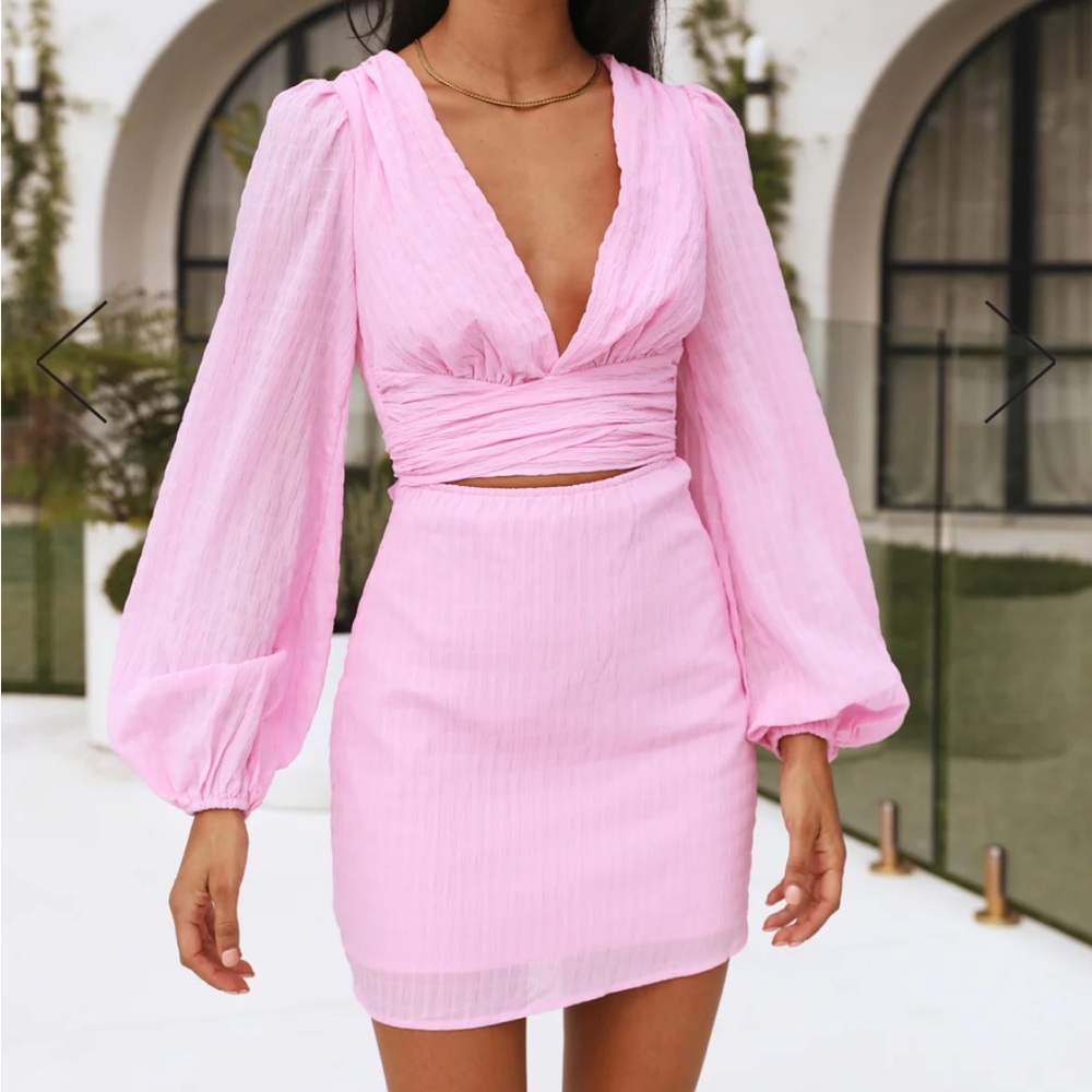 Hello Molly Wondering Heights Dress Pink